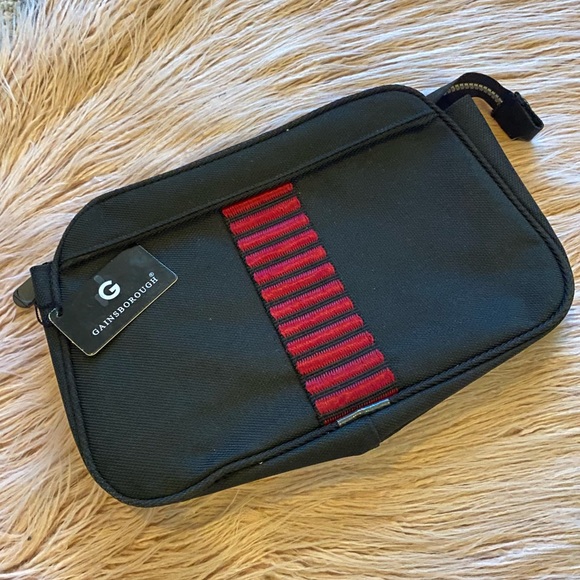 Gainsborough Black Travel Toiletries Bag NEW - Picture 1 of 4